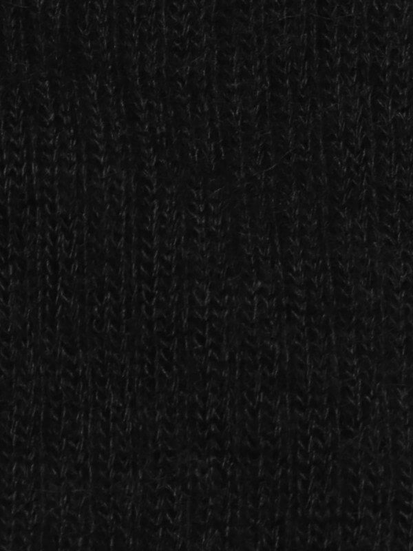 Chaussette chaude laine mohair noir détail maille