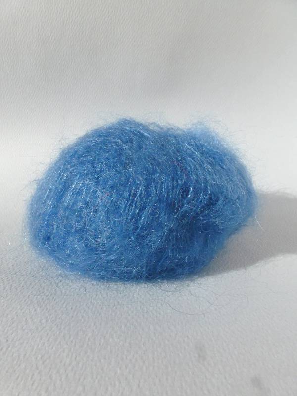 Laine mohair et soie bleu pacifique