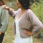 modele fiche tricot pour tricoter gilet en laine mohair