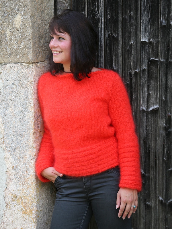 modele tricot pull laine mohair maia