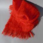 echarpe laine mohair cuivre