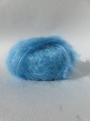 Laine mohair et soie bleu bleuet