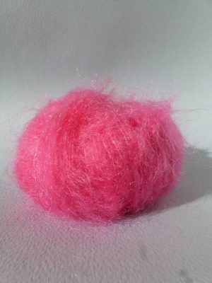 Laine mohair et soie rose bonbon