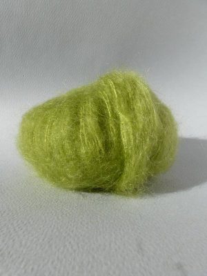 Laine mohair et soie vert anis