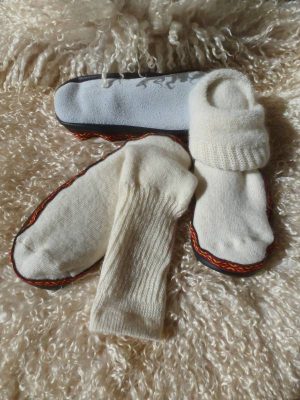 chaussons chaussettes laine mohair