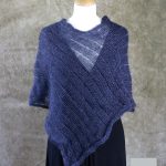 Poncho Mohair Soie Riviera coloris Gris Ardoise par la Ferme d'Auré - 1