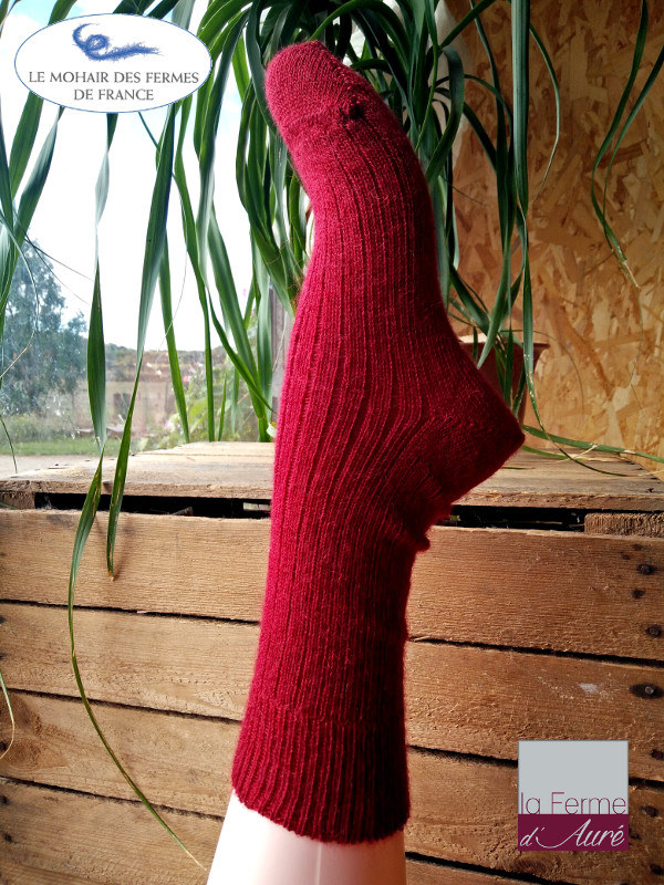chaussettes-laine-mohair-ferme-aure-rouge