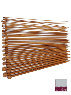 aiguilles à tricoter en bambou