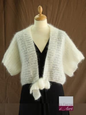 Kit tricot mohair écharpe triangle Cocoon sans aiguille