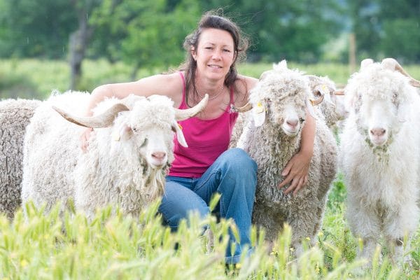 Mohair Ferme d'Auré - Aurélie, éleveuse et créatrice