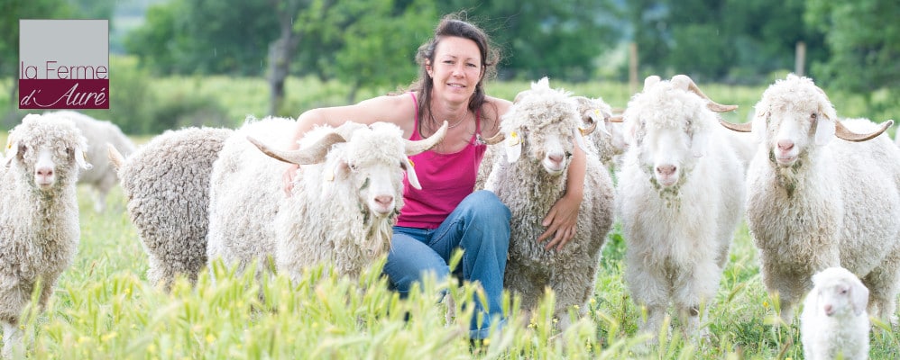 Mohair Ferme d'Auré - Aurélie, éleveuse et créatrice