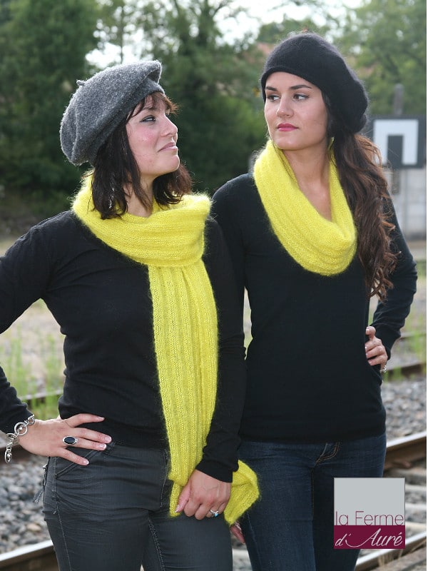 modèle tricot echarpe mohair  Echarpe tricot, Modèle écharpe tricot  gratuit, Modele tricot