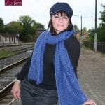 modele tricot femme snood echarpe etole mohair