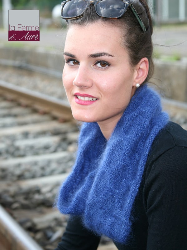 Kit Tricot Femme Snood, Echarpe, Etole en Mohair - la Ferme d'Auré