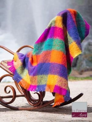 Plaid mohair carreaux ara