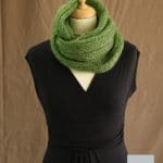 Snood laine Mohair et Soie Vert - Mohair des Fermes de France par la Ferme d'Auré
