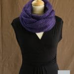 Snood Laine Mohair et Soie coloris Myrtille