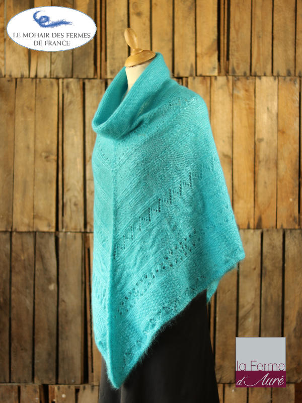 Poncho-femme-laine-mohair-ferme-aure-turquoise-2