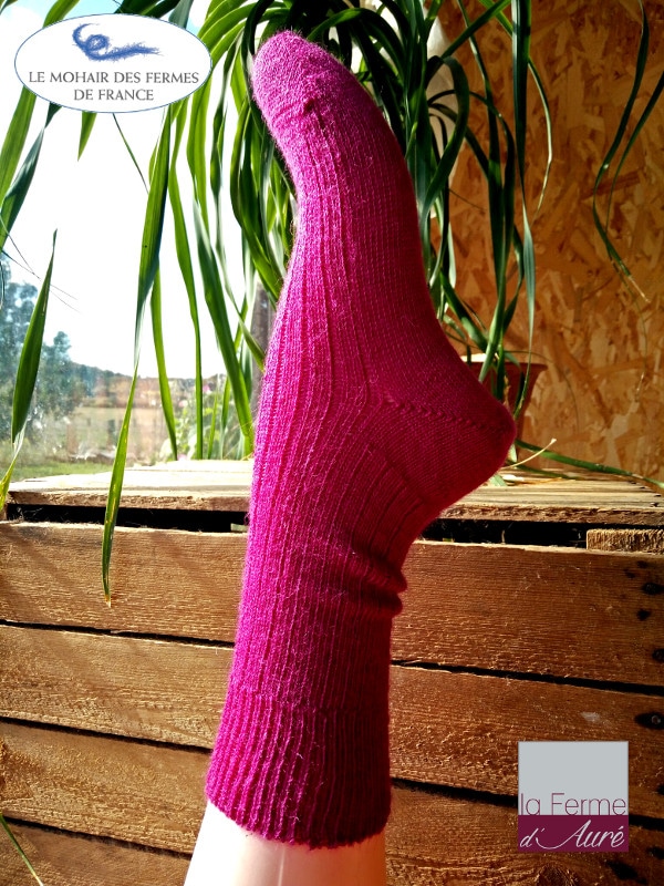 chaussettes-laine-mohair-ferme-aure-rose