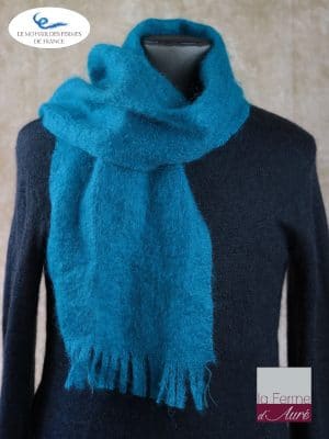 Echarpe Mohair Homme Lagon 1,40m