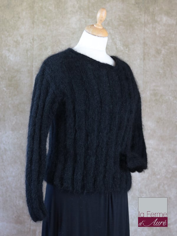 Modele Tricot Mohair Pull Oversize - la Ferme d'Auré