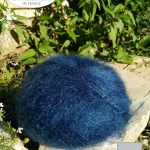 Laine Mohair et Soie Bleu Nuit - Mohair des fermes de France