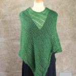 Poncho Mohair Soie Riviera coloris Vert Bouteille par la Ferme d'Auré - 1