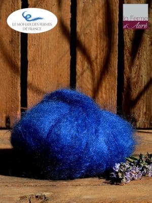 Laine Mohair Bleu Nuit Fermes de France