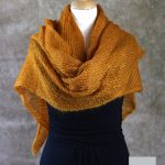 Chale mohair et soie Jaune Maïs - Mohair Ferme d'Auré -1