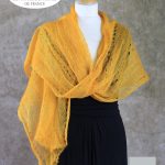 etole mariage mohair et soie jaune soleil ferme d'aure