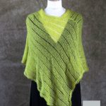 Poncho Mohair Soie Riviera coloris Jaune Absinthe par la Ferme d'Auré - 1