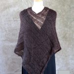 Poncho Mohair Soie Riviera coloris Chocolat par la Ferme d'Auré - 1