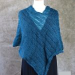 Poncho Mohair Soie Riviera coloris Col Vert par la Ferme d'Auré - 1