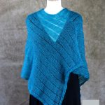 Poncho Mohair Soie Riviera coloris Lagon par la Ferme d'Auré - 1