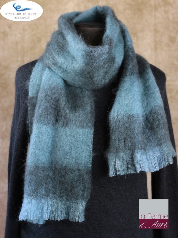 Echarpe Mohair Homme Ecume 1,80m