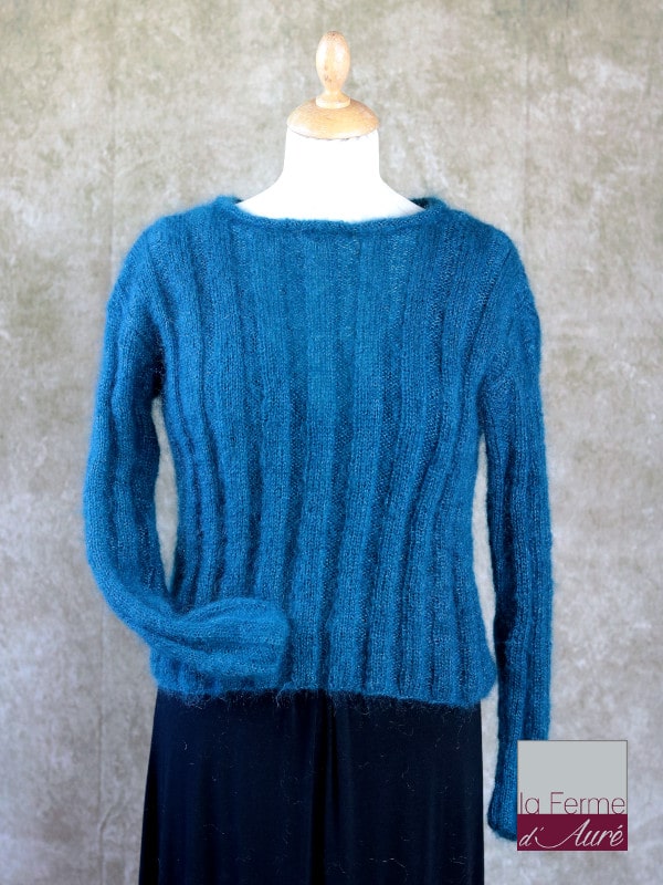 Pull Mohair et Soie Femme Canard, modele Nairobi