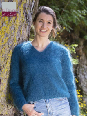 Fiche tricot Mohair pour pull mohair et soie modele Fanny