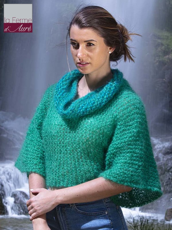 Modele Tricot Mohair Pull Oversize - la Ferme d'Auré