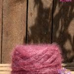 Laine Mohair et Soie coloris Vieux Rose. Mohair des Ferme de France par la Ferme d'Auré