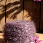 Laine Mohair et Soie coloris Améthyste. Mohair des Ferme de France par la Ferme d'Auré