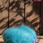 Laine Mohair et Soie coloris Turquoise. Mohair des Ferme de France par la Ferme d'Auré