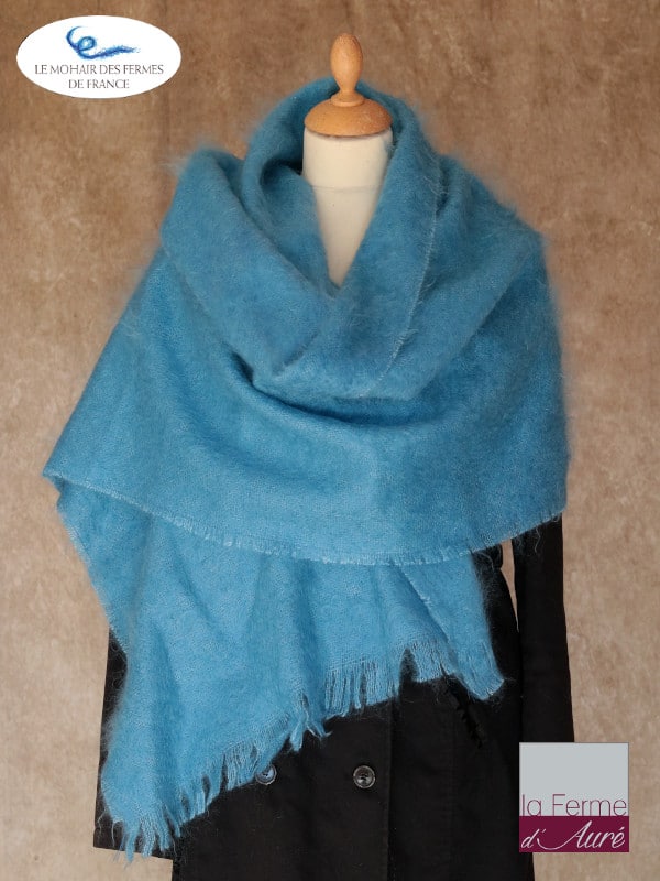 etole-femme-laine-mohair-soie-bleuet