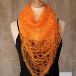 Echarpe mohair et soie foulard Mangue par la Ferme d'Auré