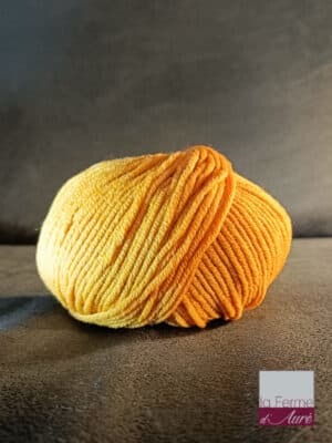Laine Merinos d'Arles très douce, Origine France, coloris Jaune