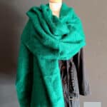 Étole mohair et soie coloris Émeraude - Mohair de France