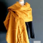 Étole mohair et soie coloris miel - Mohair de France