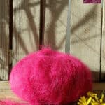 Laine Mohair de France coloris Rose Hortensia. Mohair des Ferme de France par la Ferme d'Auré