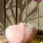 Laine Mohair de France coloris Rose Nude. Mohair des Ferme de France par la Ferme d'Auré