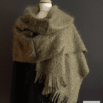 etole laine mohair vert kaki - mohair des fermes de france